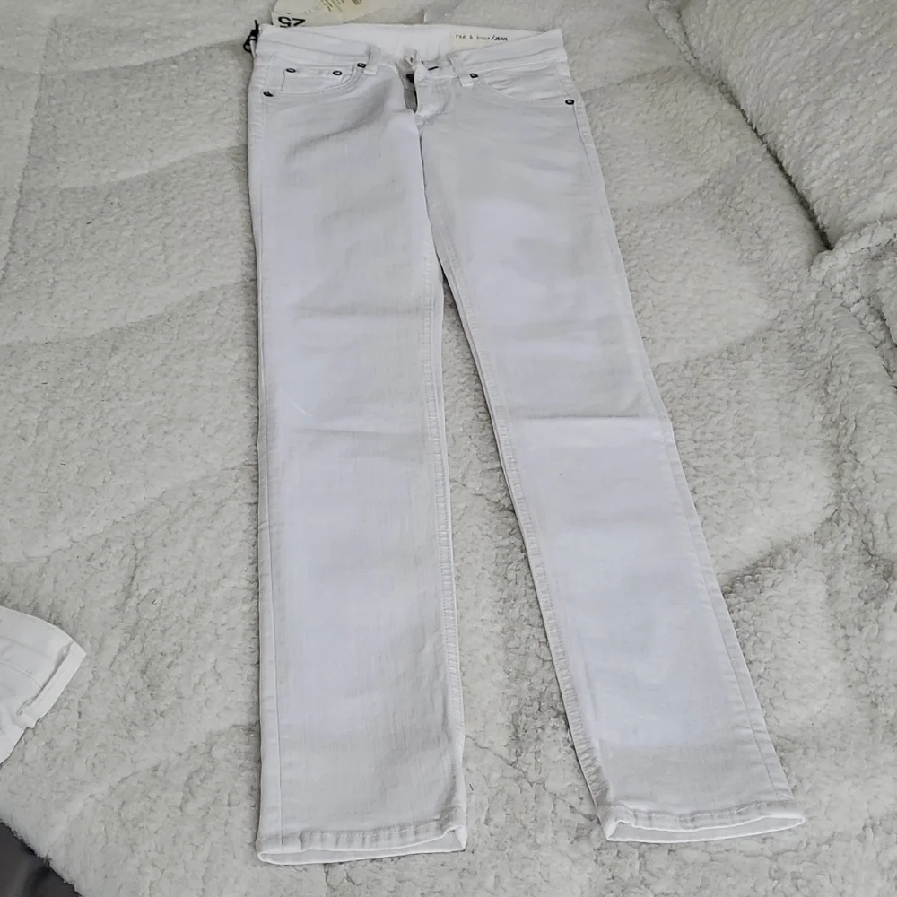 1. Rag & Bone Skinny Jeans Blanc - Picture 3 of 16
